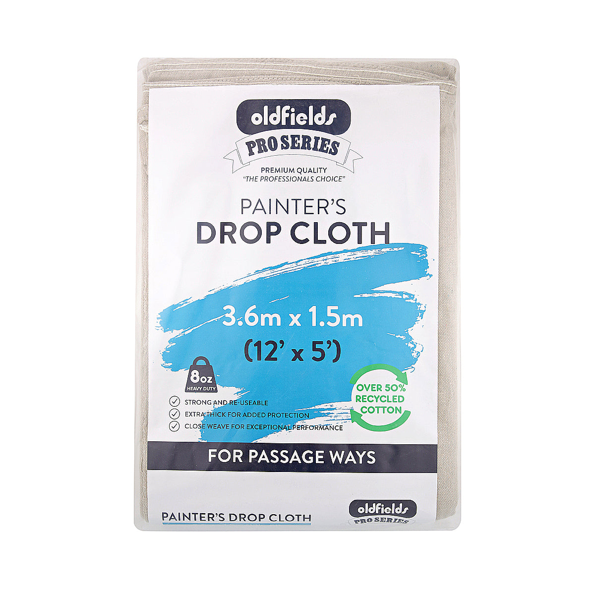 Oldfields Pro Series Drop Cloth 3.66m x 1.52m (OLD874P)