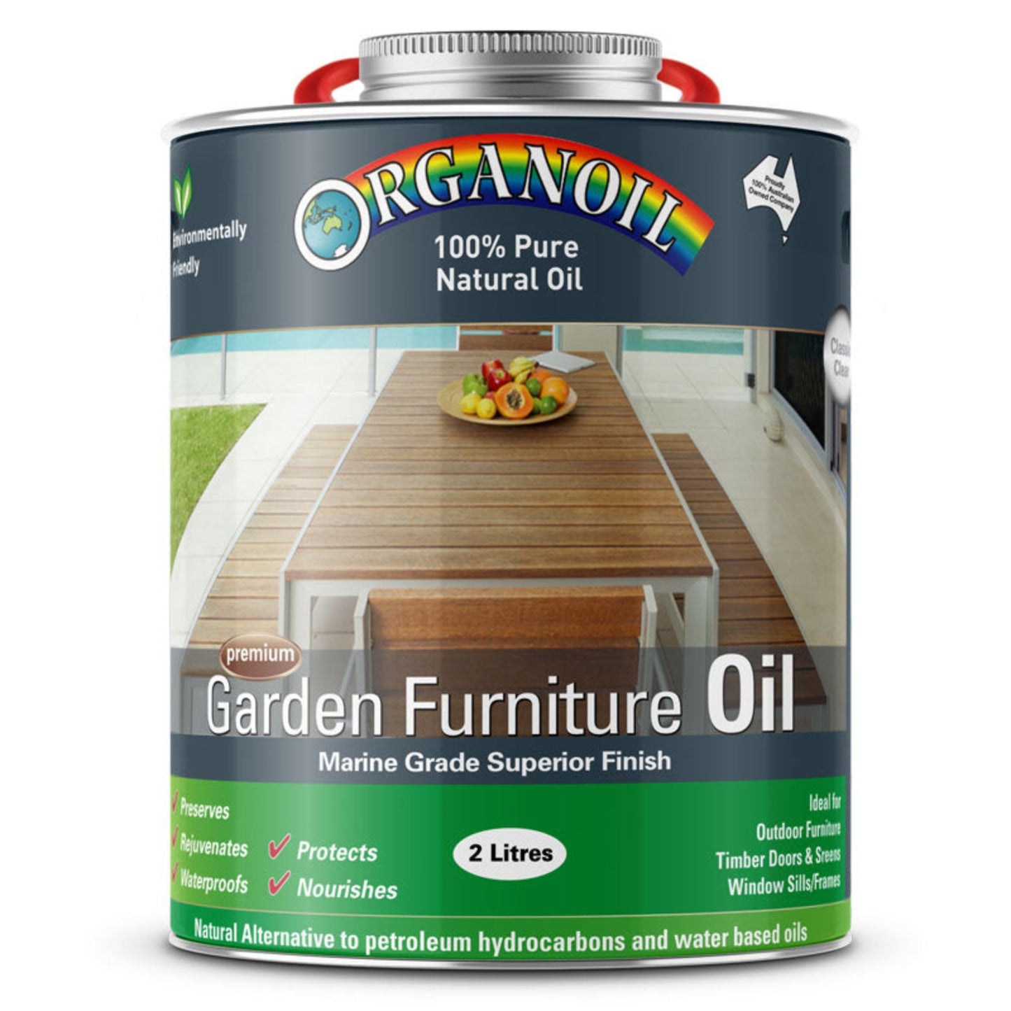 Organoil Garden Furniture Oil Clear 2L
