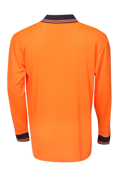 Blue Whale Hi Vis Light Weight Cooldry Polo Long Sleeve (BLUP61)