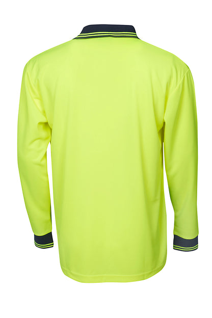 Blue Whale Hi Vis Light Weight Cooldry Polo Long Sleeve (BLUP61)
