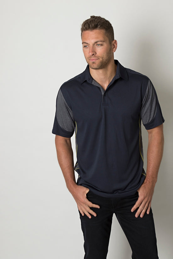 Be Seen Men's 100% Polyester Cooldry Heather and Sports Interlock Fabric Polo - Workwear - Shirts & Jumpers - Best Buy Trade Supplies Direct to Trade